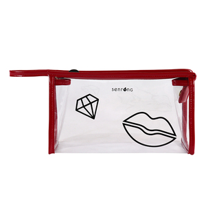 Ensemble de 3 trousses de maquillage de luxe et tendance en PVC transparent avec fermeture éclair, style national, personnalisables avec logo, pour femmes - Product Image 6