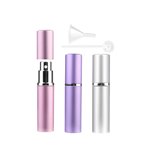 Empty Refill Transparent Aluminum Glass <b>Perfume</b> Decant Spray Bottle Travel <b>Atomizer</b> Pump Sprayer Spray Screen Printing 100pcs - Product Image 1