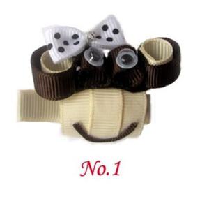 Escultura <span class=keywords><strong>mono</strong></span> pelo lazos cinta <span class=keywords><strong>mono</strong></span> pelo pinzas para el pelo para niñas lazos boutique únicos - Product Image 5