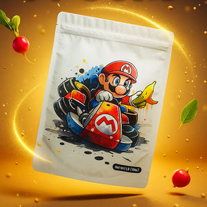 Sacs d'emballage alimentaire en plastique refermables personnalisés avec fermeture éclair, en aluminium, à fond plat, anti-odeur, sacs Mylar 3,5 microns - Product Image 5