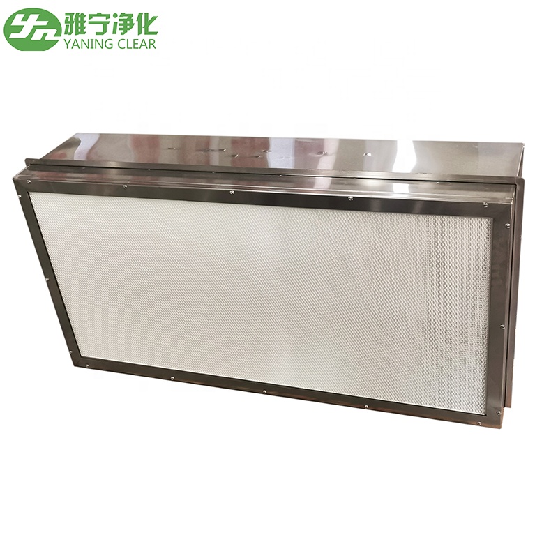 YANING ULPA FFU полупроводниковая микология H14 HEPA 1175x575 потолочная нержавеющая сталь ламинарная Вытяжка Оборудование для очистки воздуха