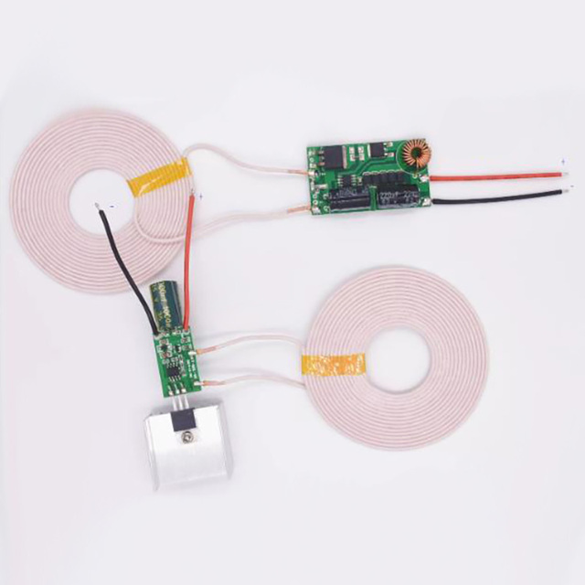 #67083 High Power 12V 3A Wireless Charging Coil Module Kit Long Distance Inductive Receiver Transmitter with Power Supply Sensor