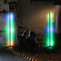 Lampadaire LED d'angle rvb avec télécommande, design nordique moderne, Offres Spéciales