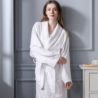 Peignoir en polaire unisexe de luxe 5 étoiles pour hôtel, personnalisé avec logo et couleur, doux et chaud, vente en gros