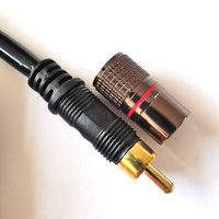 Premium Nylon tresse Hifi voiture audio 2RCA-2RCA OFC fil Patch câble