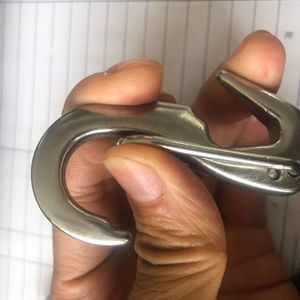 Gancho de cola de milano de acero inoxidable Eda 316 de 55 mm, gancho de resorte pulido para uso general en la industria náutica - Product Image 4