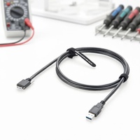 Kabel USB 3.0 Vision 5Gbps Tipe-A Male ke Micro B dengan Pengunci Sekrup untuk Sistem Visi Mesin, Kamera Industri, Lengan Robot