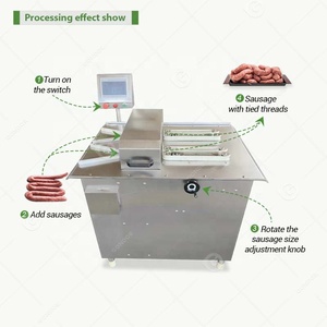 Atadora Eléctrica de Chorizo, Cortadora de Chorizo, Enlazadora Automática Industrial, Máquina para Atar Salchichas con Nudo - Product Image 3