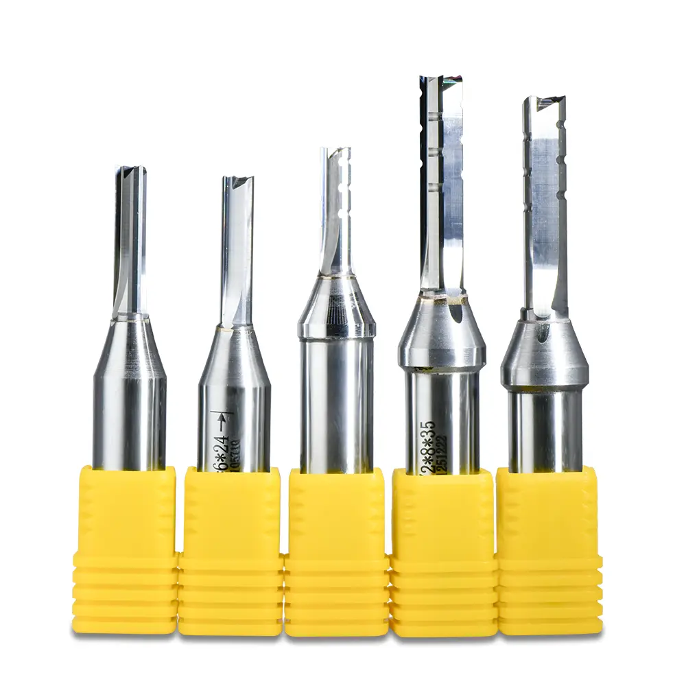 Lanke Wholesale price TCT three flutes end mill roughing knives wood cutter carbide drill bits cnc cutting tools straight bits