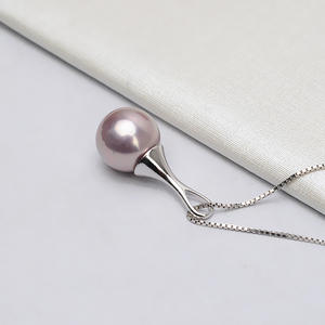 Colgante Grande Baotou de Plata S925 con 10-13 Perlas, Decoración de Cuello Versátil y Moderna para Mujer con Accesorios de Soporte Vacíos - Product Image 2