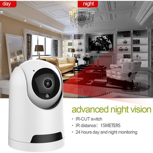 QZT-cámara de seguridad para interiores, dispositivo de vigilancia de 128GB, Wifi, visión nocturna, IP en la nube - Product Image 3