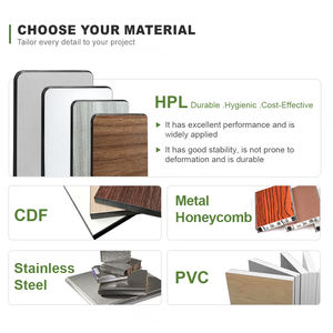 Divisores de urinario de acero inoxidable para cubículo de inodoro antibacteriano Cartmay, superficie resistente a productos químicos, baño público - Product Image 6