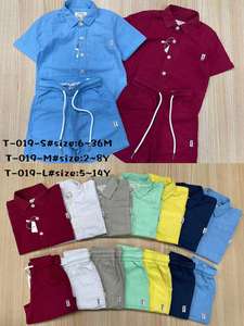 Set di Abbigliamento Estivo di Alta Qualità per Ragazzi, Completi a Righe 100% Cotone con Elastico in Vita, 2-8 Anni - Product Image 4