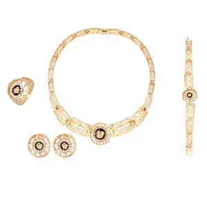 Fabricante de joyas al por mayor, chapado en oro, 2020, personalizado, cabeza de león, conjuntos de joyas africanas, collar - Product Image 1