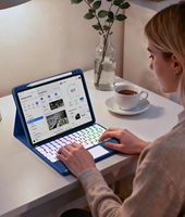 Étui pour iPad Air 11 pouces résistant aux taches, étui pour tablette, pavé tactile multi-touch, protection, étui pour Air 5e/4e génération 2025/2024, étui pour clavier