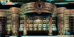 รอยัลอินเดียเวทีพิธีแต่งงานนอร์เวย์มหัศจรรย์สไตล์เอเชียงานแต่งงานเวทีธีมตะวันตกจัดงานแต่งงานเวที - Product Image 2