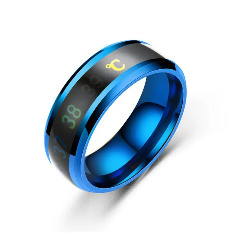 2022 New Arrival Hot Selling Designable Temperature Couple Smart Ring