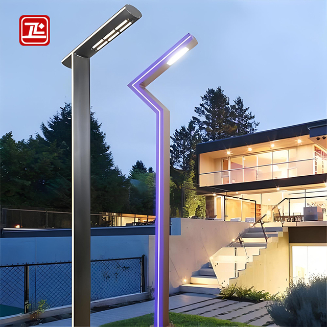 Outdoor LED Garden Post Light, IP65 Waterproof Aluminum Landscape Pathway Lighting for Villa Yard Driveway