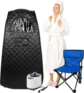 Sauna a vapor pessoal leve portátil para uso doméstico, spa de relaxamento 2.6, painel de controle chinês para sala de estar, vaporizador doméstico 220v