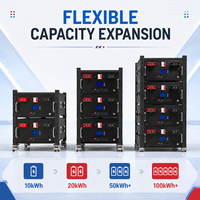 Solusi Baterai LiFePO4 Rak Mount EU StockOEM 51.2V 200Ah 10kWh untuk Integrator Sistem Penyimpanan Energi Surya