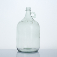 Distributeur de liquide à lessive vide 2L demi-gallon grand récipient en verre pour détergent à savon