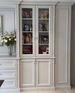 Villa Living Room Showcase Design Wood Living Room Furniture Showcase Apartments & Hotels Cabinet Living Room Wall Showcase - Product Image 1