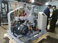 Compresseur booster d'oxygène et d'azote à haute efficacité avec PLC de régulation de fréquence et composants du noyau du moteur