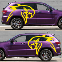 2 autocollants personnalisés en vinyle motif aigle, taille sur mesure, décorations graphiques durables et autocollantes pour carrosserie de voiture