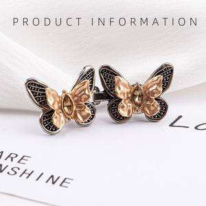 Botón para ajustar la cintura en forma de mariposa con cierre de diamantes de imitación, desmontable, sin clavos, sin necesidad de coser, botón para ajustar la cintura que - Product Image 5