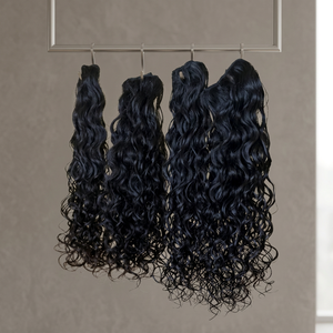 Extensions de cheveux humains vierges Remy indiens bouclés de qualité supérieure, 100 % naturels, 24 pouces de long, double trame à la machine, couleur naturelle, 100 g, pour tous types de cheveux - Product Image 2