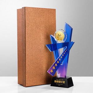 K9 Çevre Dostu Özel Logo Kristal Madalyalar, Kupalar ve Plaklar <span class=keywords><strong>Metal</strong></span> Madalyon Toptan Ödül Hediye Kutulu Kupa - Product Image 2
