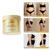Gel raffermissant Cryo Thermo 24K Or 200g, étiquette privée personnalisée, anti-cellulite, amincissant, sculptant, OEM ODM
