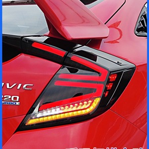 ชุดประกอบไฟท้าย LED แต่งรถ Civic Hatchback 21st ไฟขับขี่แบบลำแสงคู่ไฟเลี้ยวไฟเบรก - Product Image 4