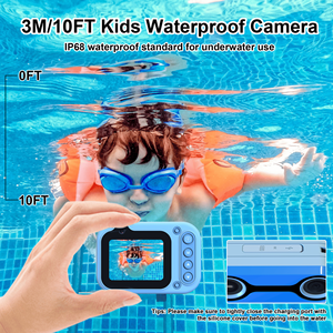 Junior Dive <span class=keywords><strong>Cam</strong></span> 26MP Cámara acuática digital para niños Mini Sensor de imagen lindo Compatible con MicroSD para niños niñas regalo de cumpleaños - Product Image 2