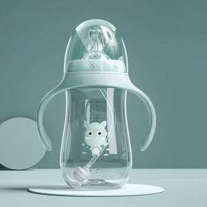 Biberon d'alimentation pour bébé 3-en-1 anti-étouffement, motif animal de dessin animé, en PP de qualité alimentaire, vente en gros - Product Image 4