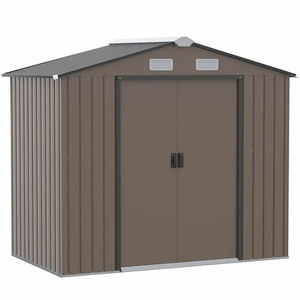 Hộp đựng đồ ngoài trời có thể tùy chỉnh theo yêu cầu của nhà sản xuất thiết bị gốc (OEM), nhà kho chứa đồ trong vườn, bằng thép mạ kẽm, chống thấm nước, đơn vị chứa đồ bằng kim loại, nhà kho dụng cụ - Product Image 6