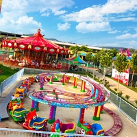 Nouveau design de mini-montagnes russes coulissantes, train spatial pour enfants, manèges de parc d'attractions intérieur/extérieur, capacité de 24 personnes