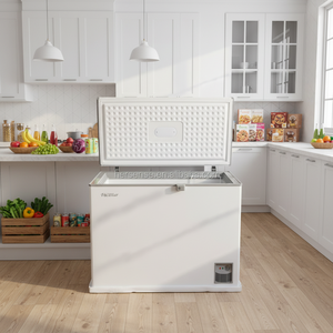 Congélateur coffre blanc 300 litres, porte simple, congélation profonde avec éclairage LED, panier suspendu et économie d'énergie pour la maison et les supermarchés - Product Image 5