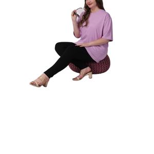 T-shirts surdimensionnés pour femmes de grande taille doux et respirant conception d'impression personnalisée broderie logo décoration court fournisseur BD - Product Image 4