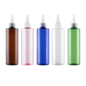 Épaule plate 100ml 200ml applicateur de cheveux à presser colle bouteille en plastique PET avec couvercle torsadé long <span class=keywords><strong>nez</strong></span> pointu bouche pointe couverture - Product Image 3