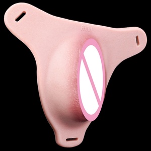 <b>Liquid</b> <b>Silicone</b> Wearing Sissy Chastity Leather Pants Adult Sex Toys - Product Image 5