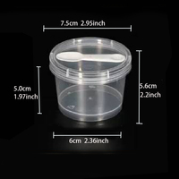 MOQ 500 sets – Gobelets en plastique de 120 ml pour yaourt, crème glacée, mousse au chocolat, boîte à dessert avec couvercle et cuillère, impression chinoise