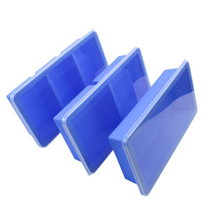 Cubes à soupe 3 tasses Plateau congélateur en silicone avec couvercle-Récipient <span class=keywords><strong>de</strong></span> préparation <span class=keywords><strong>de</strong></span> repas facile-Moule en silicone pour le stockage <span class=keywords><strong>de</strong></span> la soupe et <span class=keywords><strong>des</strong></span> aliments - Product Image 6