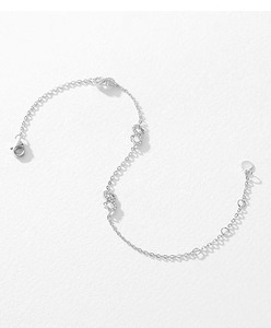 S925 silver Polished Silver Tone Cubic Zirconia <b>Infinity</b> <b>Bracelet</b> Dainty Adjustable Symbolic Chain Elegant Romantic Jewelry Gift - Product Image 4