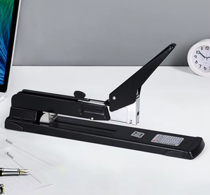 <span class=keywords><strong>Agrafeuse</strong></span> manuelle en métal à bras long, haute capacité, 200 pages, robuste, pour la maison et le bureau - Product Image 2
