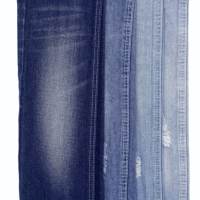 Tissu denim non extensible 10 oz, sergé 10S LHT, bleu foncé brut, pour vêtements, en rouleau, pour fabricants