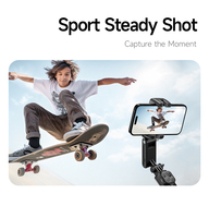 Suivi automatique IA 3CCT Lumière d'appoint à 3 niveaux 360° °   Stabilisateur de cardan IA à reconnaissance faciale pour prise de vue panoramique en élévation, idéal pour les vlogs en direct et les courtes vidéos