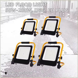 Projecteur LED portable 50W/100W/150W/200W IP66 étanche en aluminium pour garage extérieur, éclairage de travail, angle de faisceau de 120 degrés, 5000 - Product Image 2
