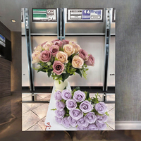 Soie artificielle Rose antibactérienne classique fait à la main décoration florale fête des mères événement respectueux de l'environnement à la mode