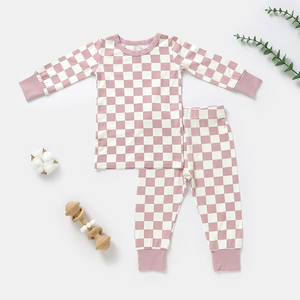 Pyjamas en bambou personnalisés pour enfants en gros, vêtements de nuit pour enfants, vêtements pour tout-petits, <span class=keywords><strong>ensemble</strong></span> de deux pièces, barboteuse, combinaison de nuit - Product Image 5